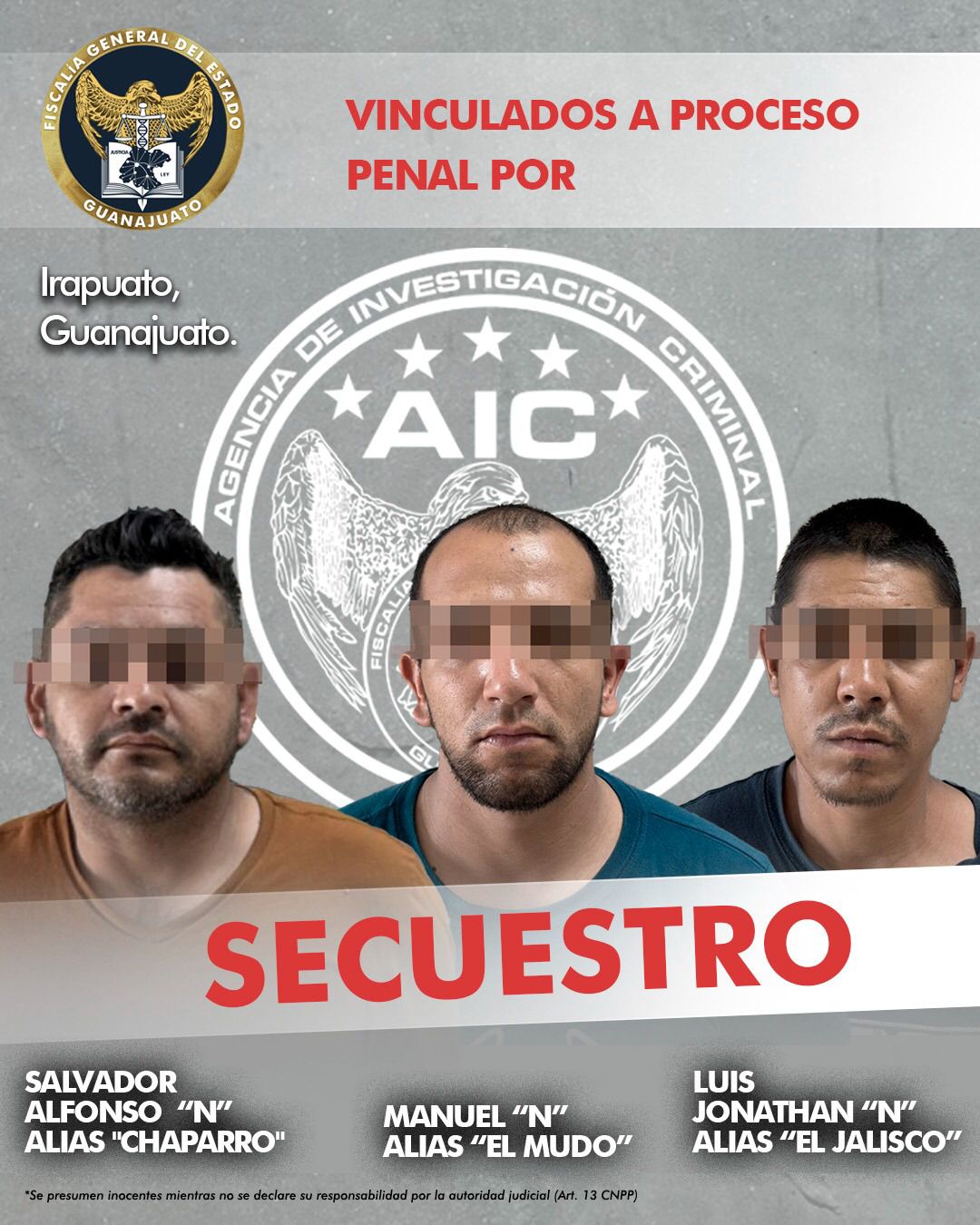 Elementos de la Unidad Especializada en Combate al Secuestro de la Fiscalía de Guanajuato