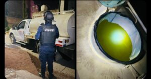 Aseguran pipa robada con 5,000 litros de gasolina en Uriangato