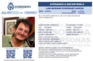 Piden apoyo para localizar a Luis Mariano; su esposa recurre a redes sociales ante su desaparición