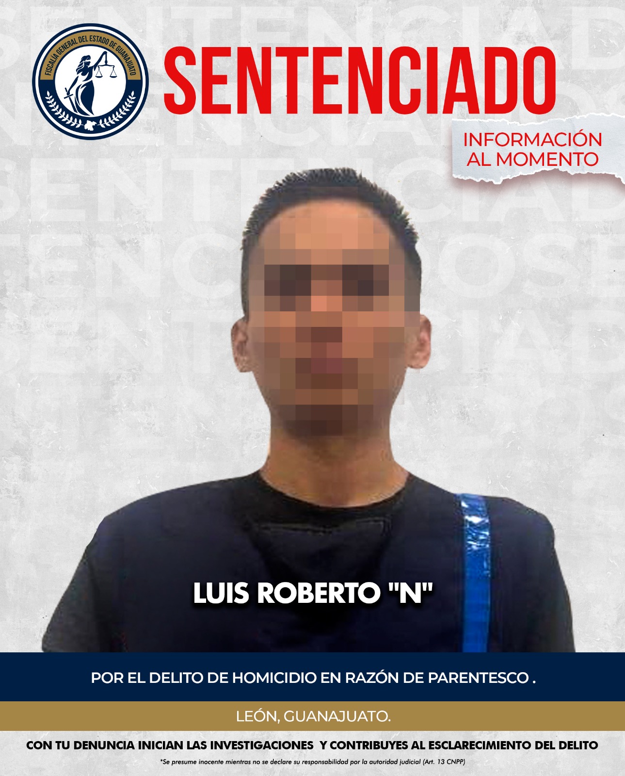 Dan 8 años y 4 meses de prisión a hombre que intentó matar a cuchilladas a su padre en León