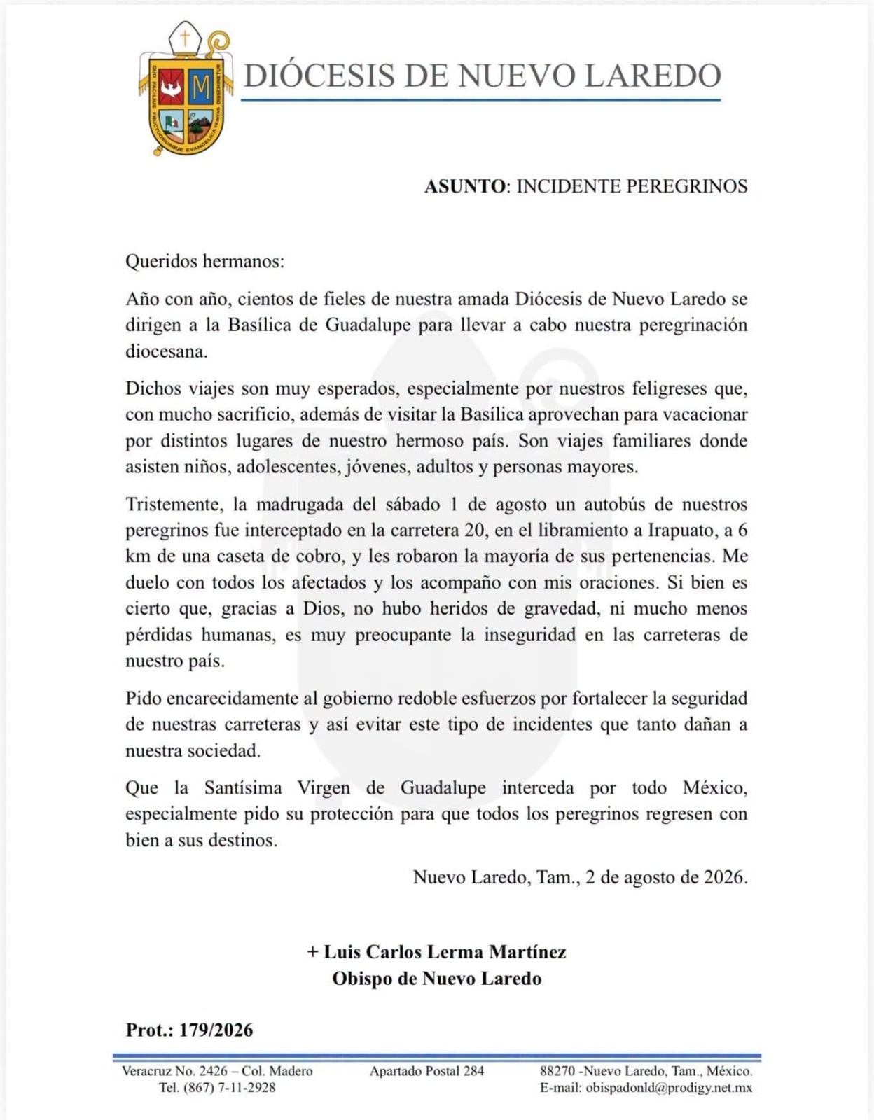 Asaltan autobús con peregrinos de Tamaulipas en Irapuato