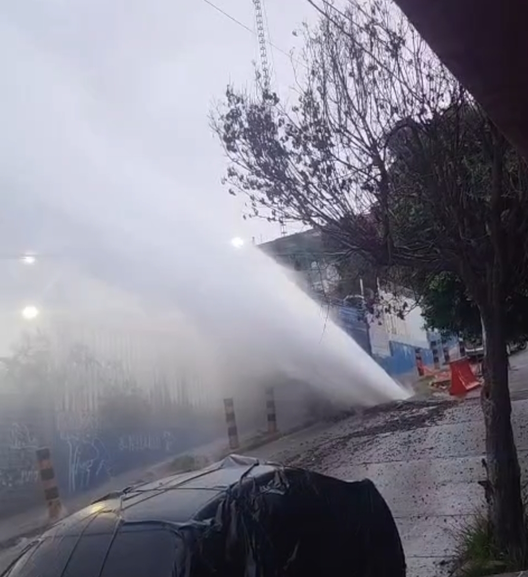 Mega fuga de agua desperdicia miles de litros en Las Amalias, León