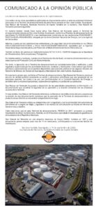 Gas Natural del Noroeste asegura que su terminal en San José Iturbide opera con permisos vigentes